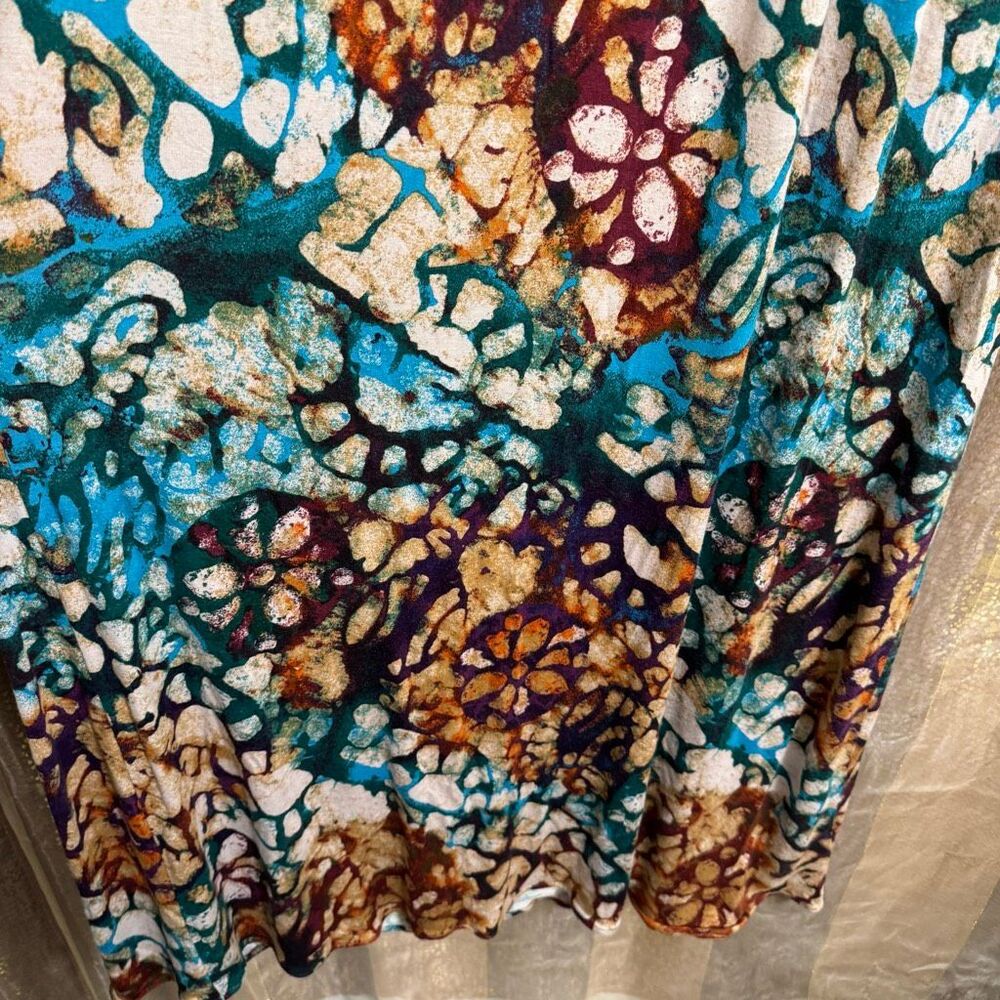 American Rag Boho Colorful Batik-Print Beaded Halter Maxi Dress Large - Picture 4 of 6